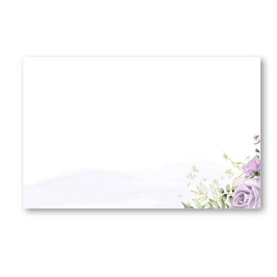 Bordkort enkle 20pk Lilla rose - Happystar