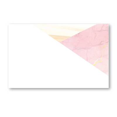 Bordkort enkle 20pk Rosa marmor - Happystar