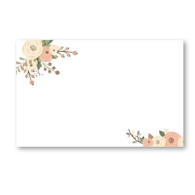 Bordkort enkle 20pk Fersken - Happystar