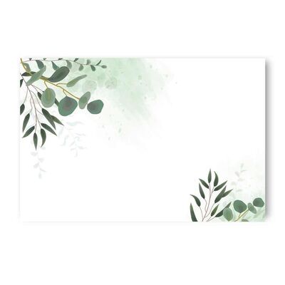 Bordkort enkle 20pk Eukalyptus - Happystar