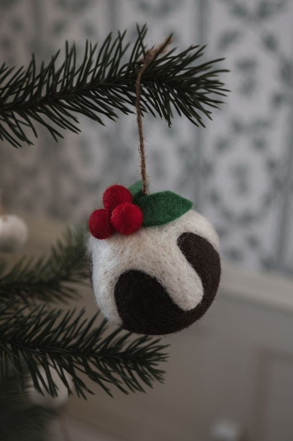 Ullball Brun m/Glasur & 3 Røde Bær