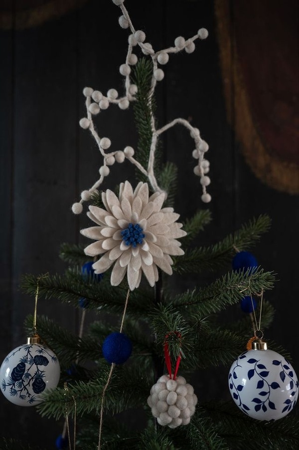 Ullfilt Stilk m/Stor Blomst