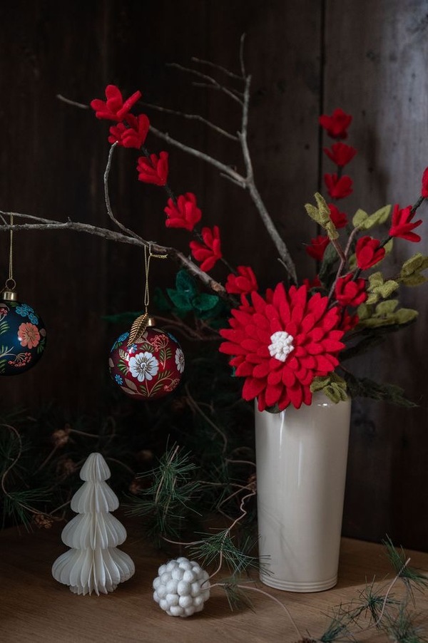 Ullfilt Stilk m/Stor Blomst