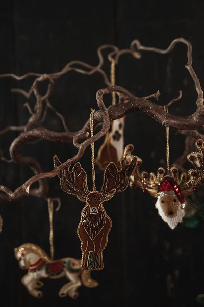 Håndlaget Ornament, Elg ikke relevant - UND Seasonal 