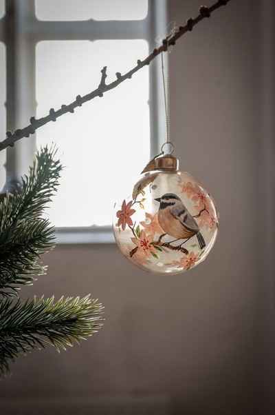 Glasskule Gylden m/Fugl ikke relevant - UND Seasonal 