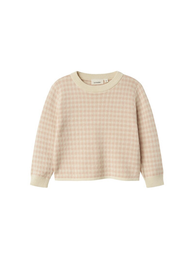 NMFNADIE LS LOOSE KNIT LIL Cameo Rose - LIL`ATELIER
