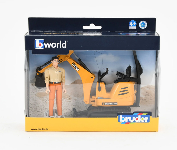 Bruder JCB 8010 CTS minigravemaskin med figur