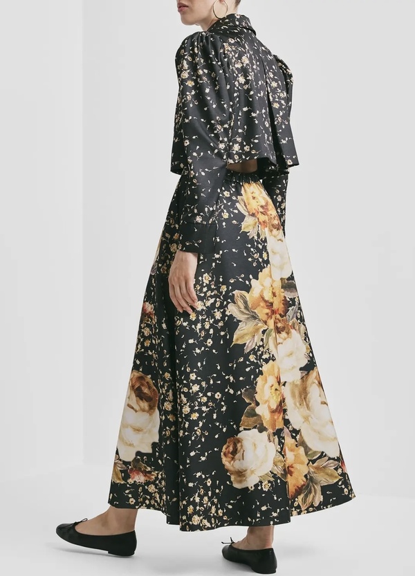 Tailored Satin Skirt