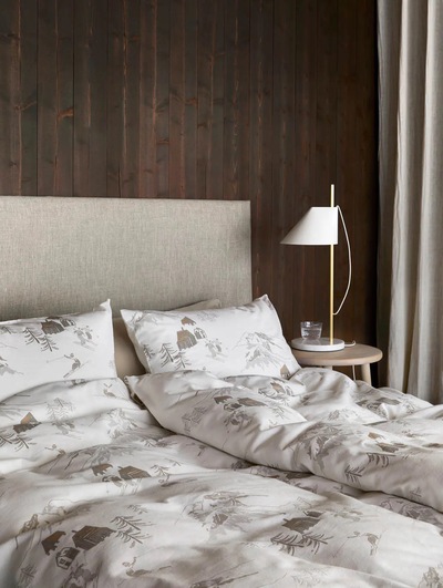 KAMPANJE! Trysil Flanell Sengesett Dempet Brun - Høie of Scandinavia 