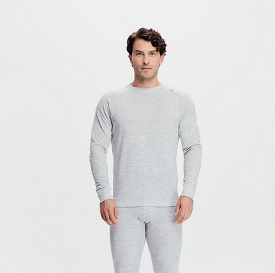 Tufte Men's Bambull Crew Neck High-Rise Melange - Tufte