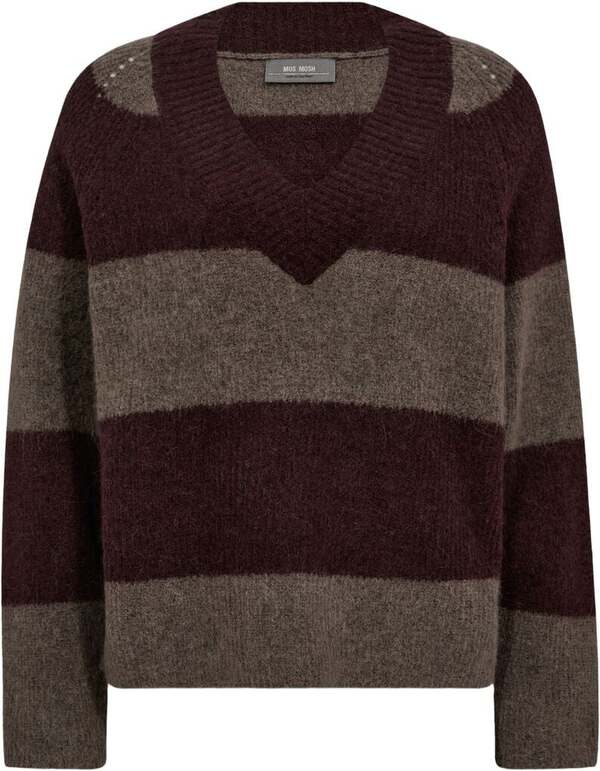 Taci Stripe LS V-Neck Knit