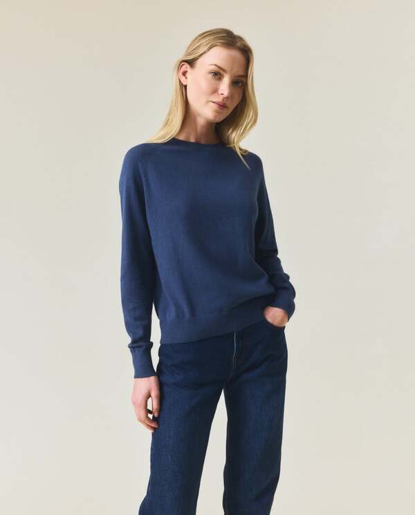 Raglangenser i kashmirblanding