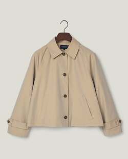 Kort Trensh Coat, beige