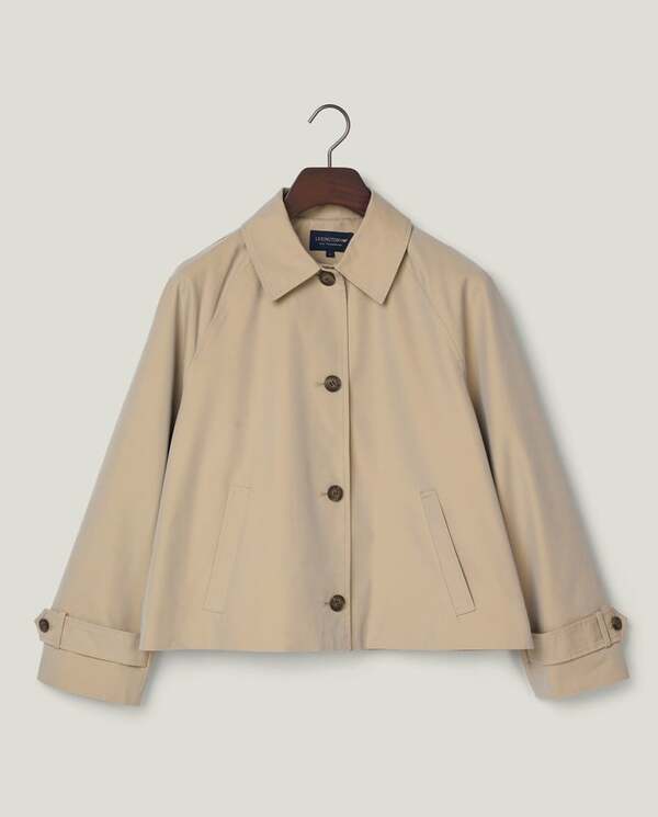 Kort Trensh Coat, beige