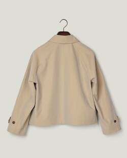 Kort Trensh Coat, beige