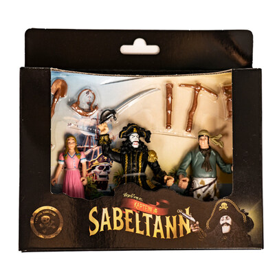 Kaptein Sabeltann - Sabeltann, Sunniva, Skalken figurer 3 pk.  Sabeltann - Sabeltann, Sunniva, Skalken - kaptein sabeltann