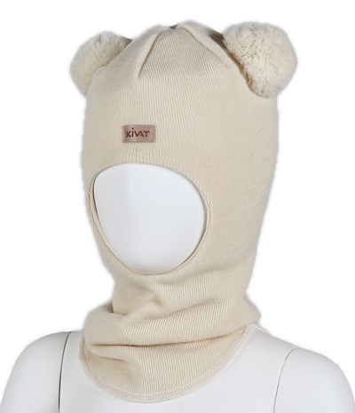 Balaclava ULL m/vindstopp KIVAT  offwhite - Kivat