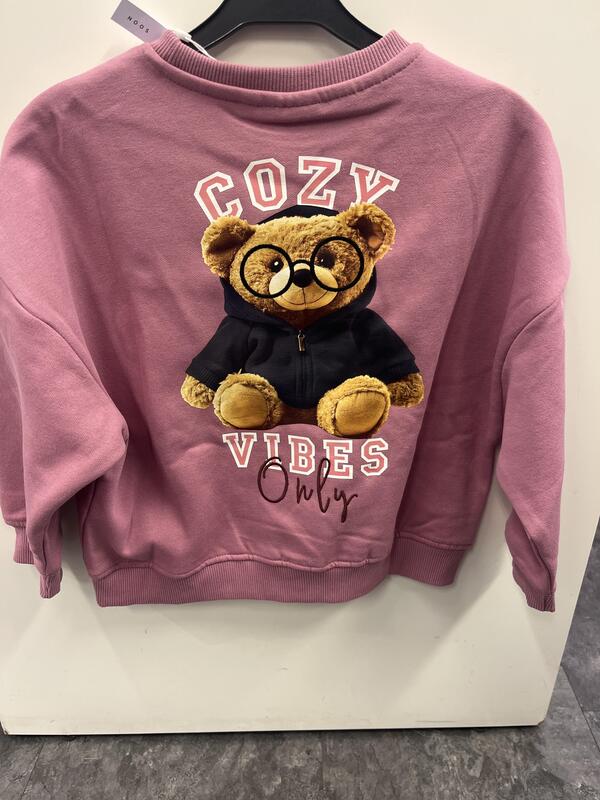 KOGBILA L/S OVZ BEAR O-NECK SWT 