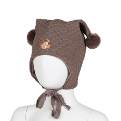 Kivat Knytelue ull 391L-71 Mocha med ekorn