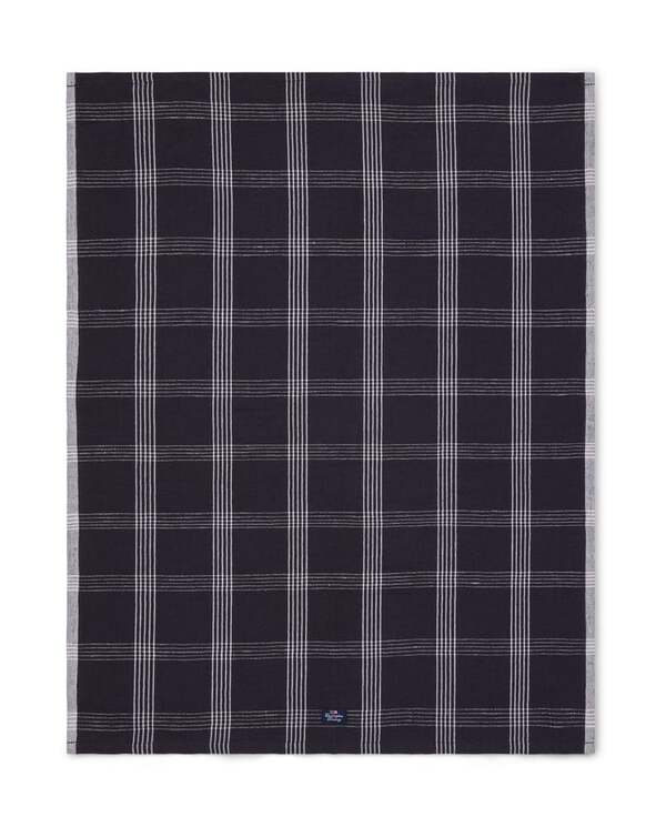 Rutet kjøkkenhåndkle i Linblanding