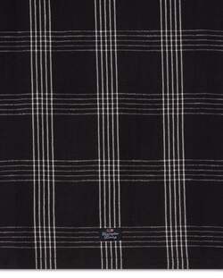 Rutet kjøkkenhåndkle i Linblanding