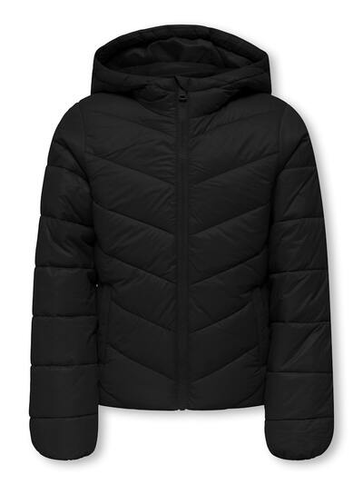 KOGKAJSA LIGHT QUILT HOOD JKT  Black - Kids Only 