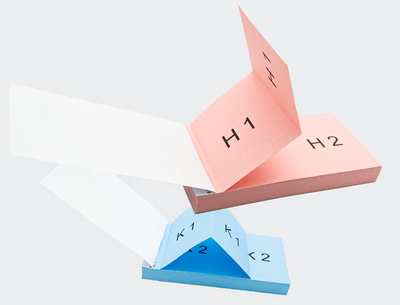 Loddblokk 1-100, 2-delt – stk. forskjellige farger/bokstaver - Basar og bingo