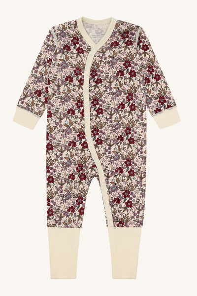 Hust & Claire Manu Flor nattdress ull/viskose fra bambus 3290 off white - Hust & Claire