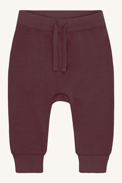 Hust & Claire Gaby bukse ull/viskose fra bambus 3864 Plum Wine - Hust & Claire