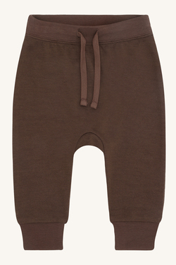 Hust & Claire Gaby bukse ull/viskose fra bambus 3576 brown stone - Hust & Claire