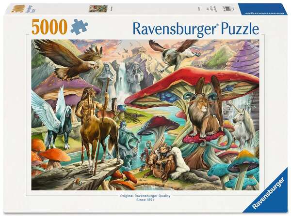 Ravensburger Puslespll 5000 Sopp og mye mer