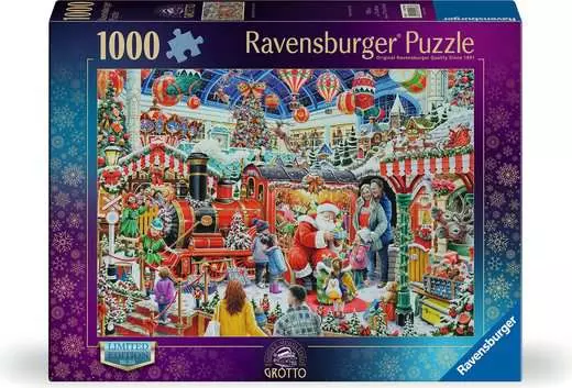 Ravensburger Puslespill 1000 Santa's Steam Train Grotto