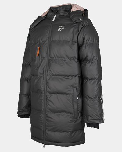 Kattnakken Bobleregnjakke Lang Sludd Kattesvart - Kattnakken