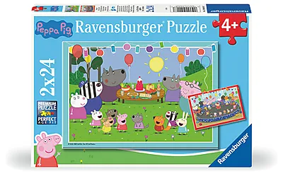 Ravensburger puslespill 2x24 Peppa It's a party time