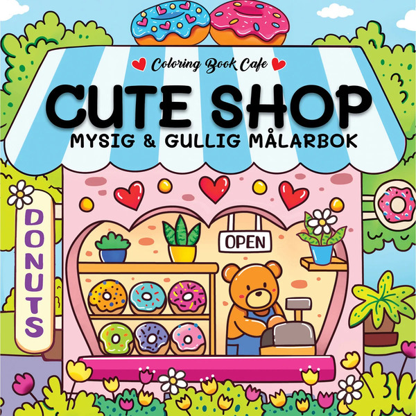 Målarbok: Cute Shop