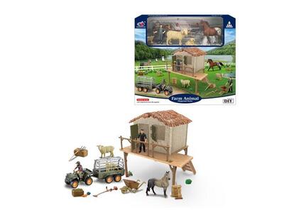 LEKESETT M/BONDEGÅRDSDYR (40X35CM) - innhold av dyr kan variere Bondegårdsdyr - Salg