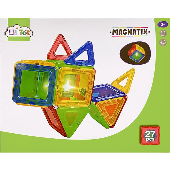 Lil'Tot, Magnatix, 27 pcs with Light, magneter