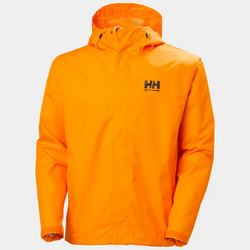 hh Seven J Rain Jacket Herre Papaya - Helly Hansen