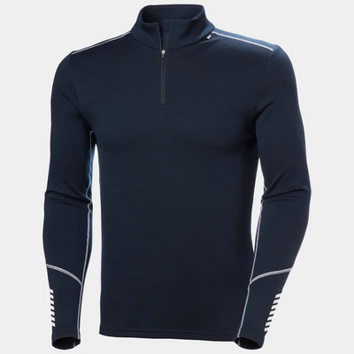 hh LIFA® Merino Midweight Half-Zip Base Layer Herre  navy - Helly Hansen
