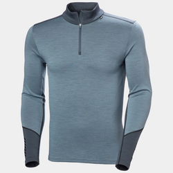 hh LIFA® Merino Midweight Half-Zip Base Layer Herre Washed Navy - Helly Hansen