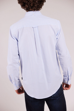 Seersucker BD Skjorte Lyseblå