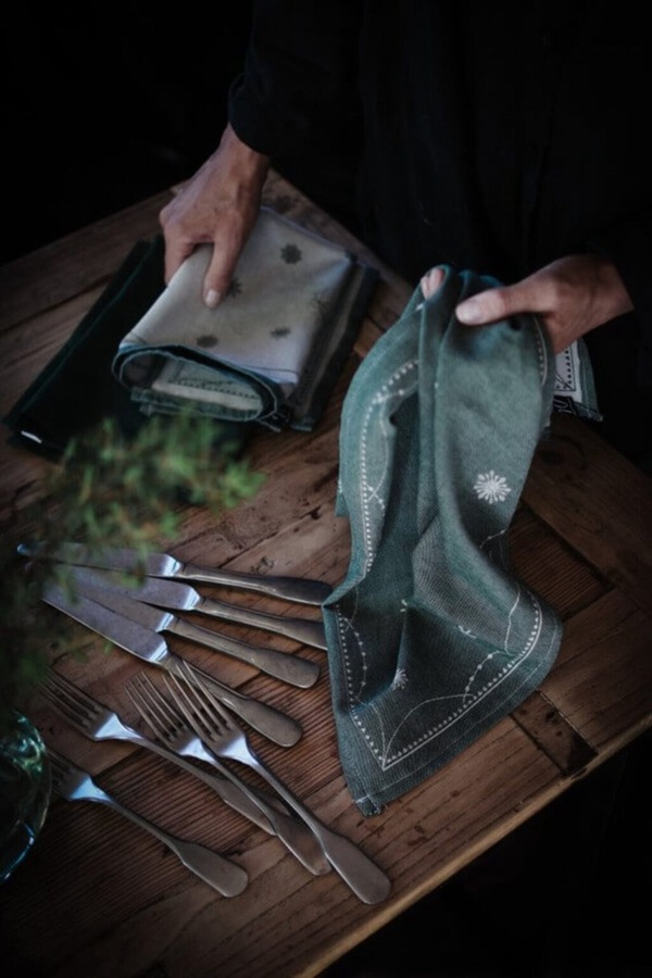 Julemorgen Damask Kjøkkenhåndkle 50x70cm