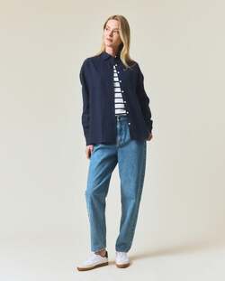 Casual flanellskjorte i økologisk bomull