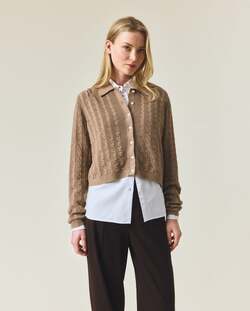 Kabelstrikket cardigan