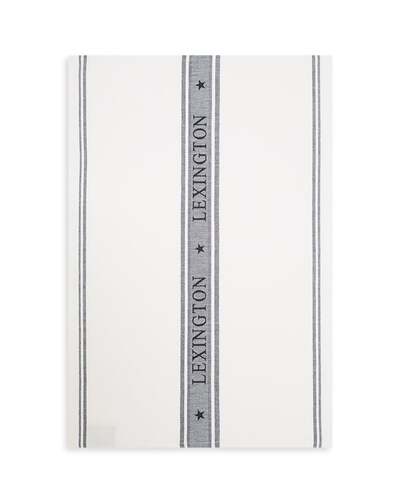 Icons Star kjøkkenhåndkle, bomullsjacuard White/Dk Blue - Lexington