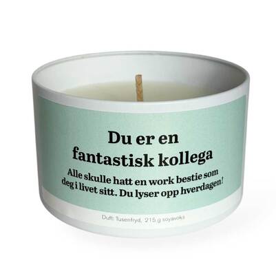 Duftlys  Fantastisk kollega - Happystar