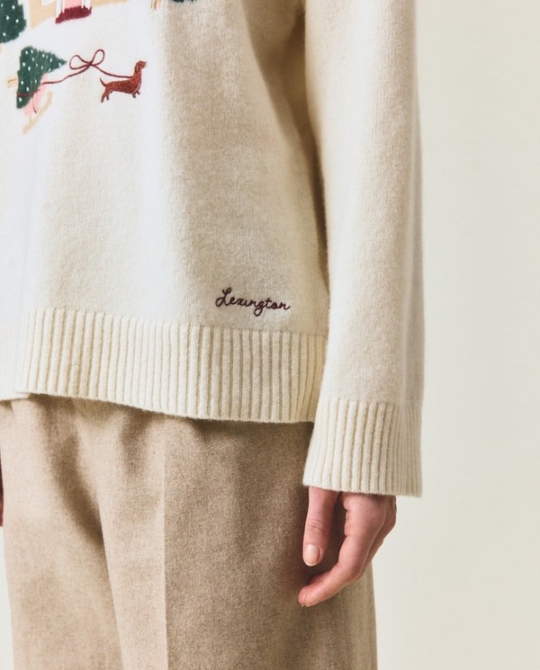 Strikket Julegenser i Merinoull