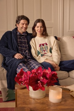 Strikket Julegenser i Merinoull