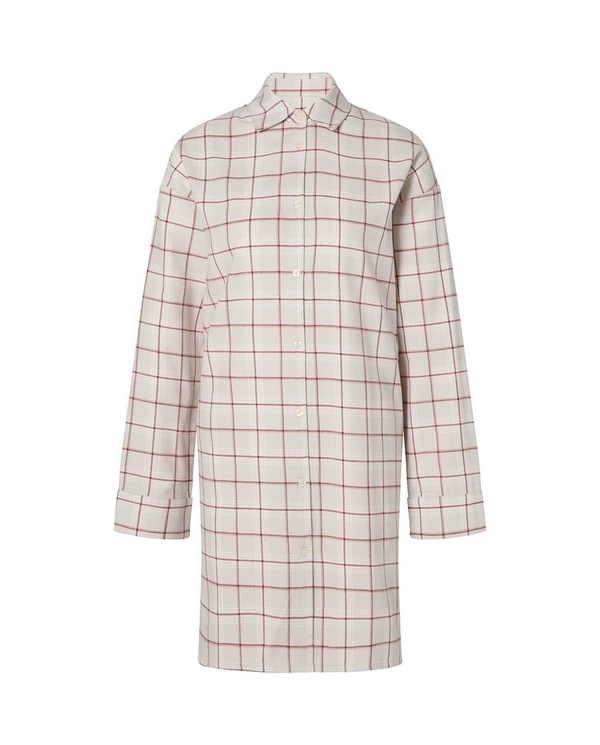 Rutete Flanell Skjorte i Økologisk Bomull