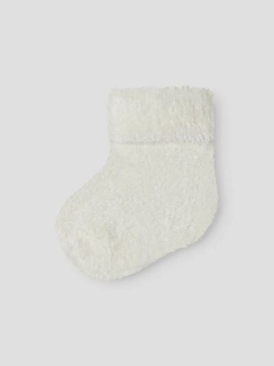 NBFNULLE TERRY FLUFFY SOCK SNOW WHITE - Name It